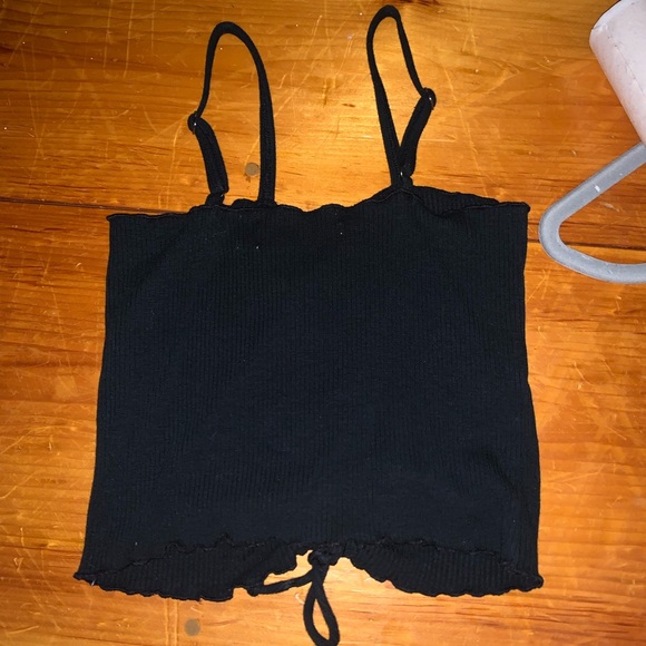 Hollister black tan top - Picture 2 of 3